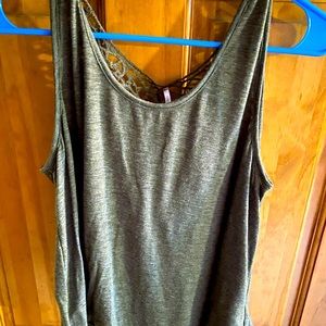 Boutique lace back tank S